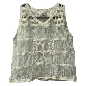 Boy. By Band of Outsiders Women’s Sleeveless Crochet‎ Boho Macrame Top  Sz 1(S)